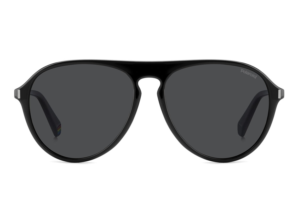 Polaroid Lentes de Sol, Marco Negro, Polarizados — Caballero