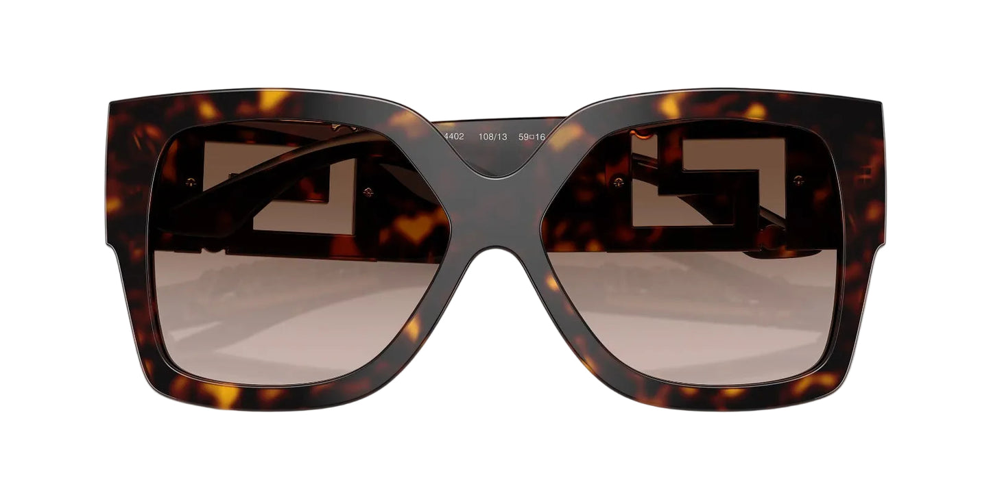 Versace Lentes de Sol, Marco Habana, Marrón Degradado — Dama