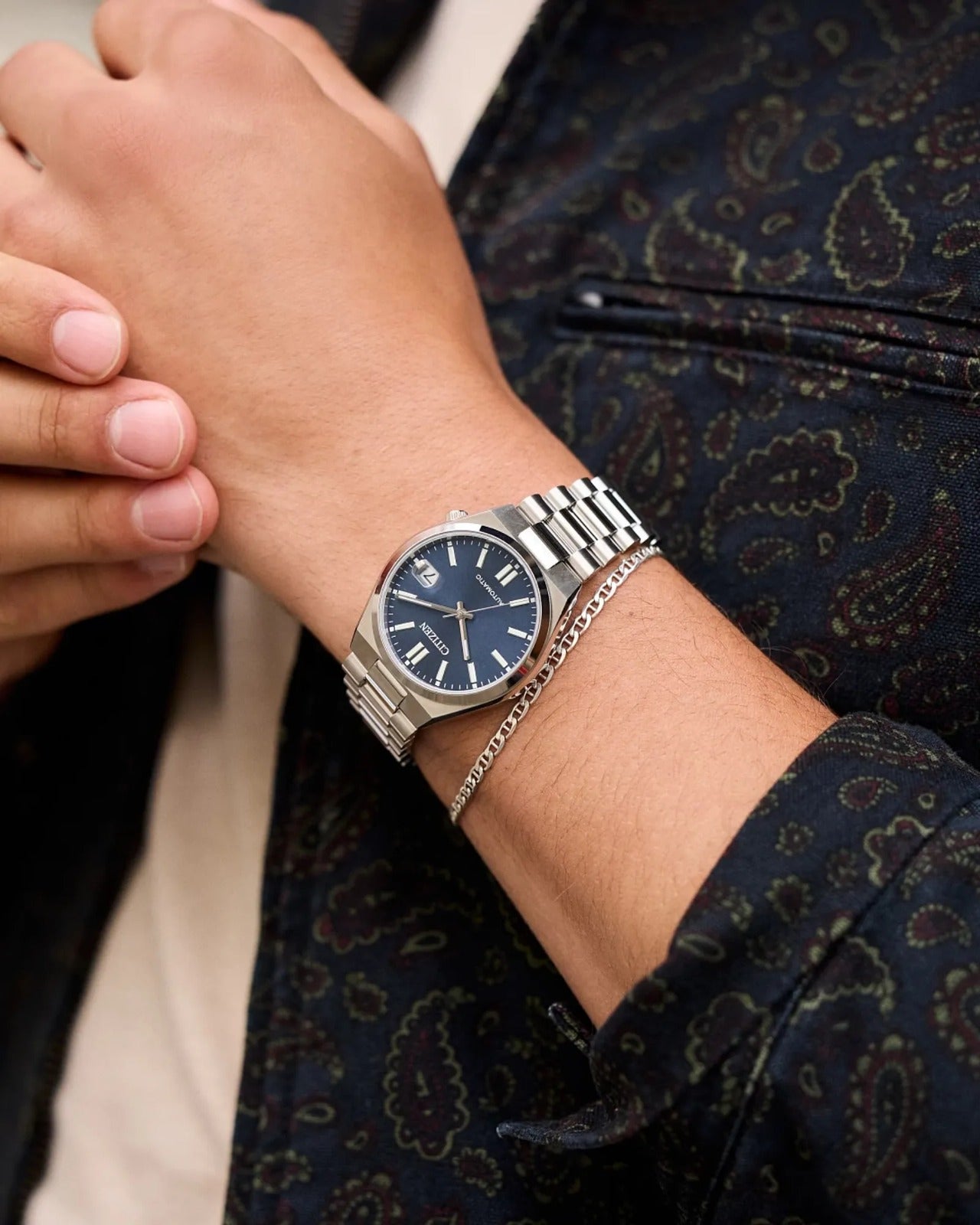 Citizen Tsuyosa Automático, Carátula Azul Degradada — Unisex