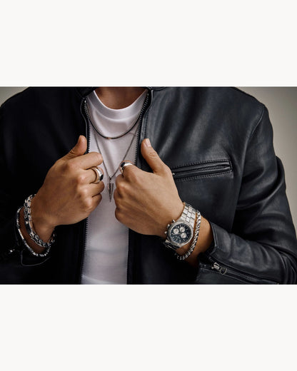 Bulova Classic Prestige Gris Guilloche, Cronógrafo — Unisex