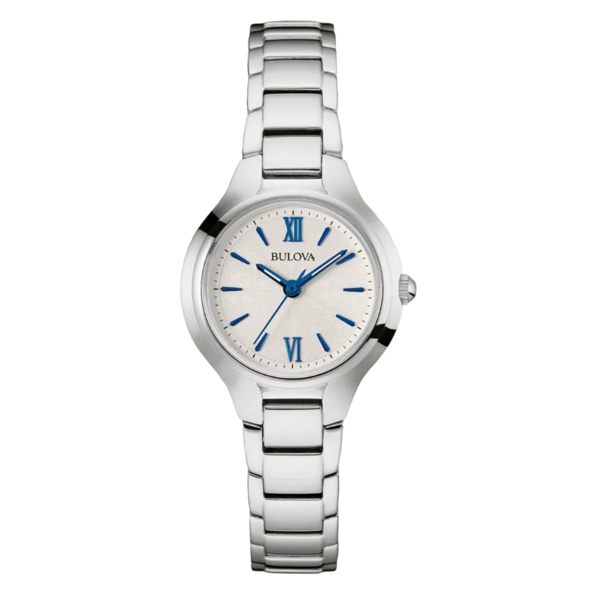 Bulova Sutton Caratula Plata, Índices Azules — Caballero