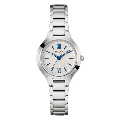 Bulova Sutton Caratula Plata, Índices Azules — Caballero