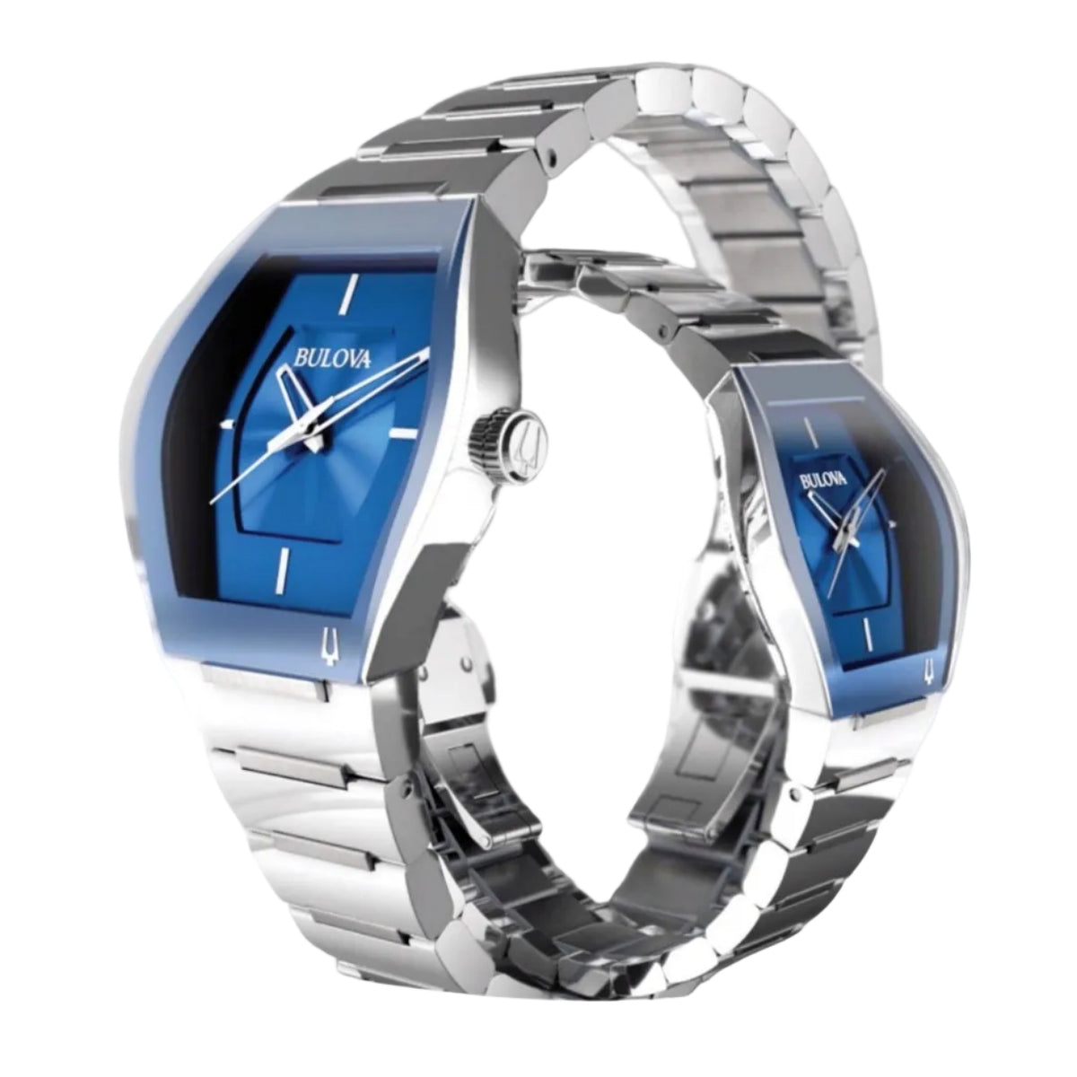 Bulova Gemini Tonneau Azul — Caballero