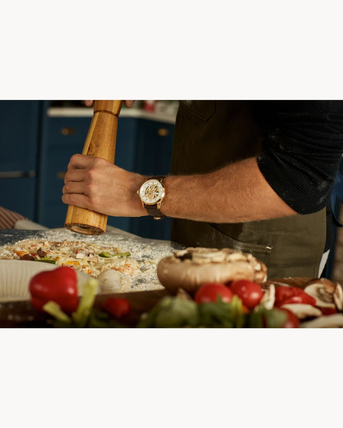 Bulova Sutton Automático, Esqueletada PVD Dorado — Caballero