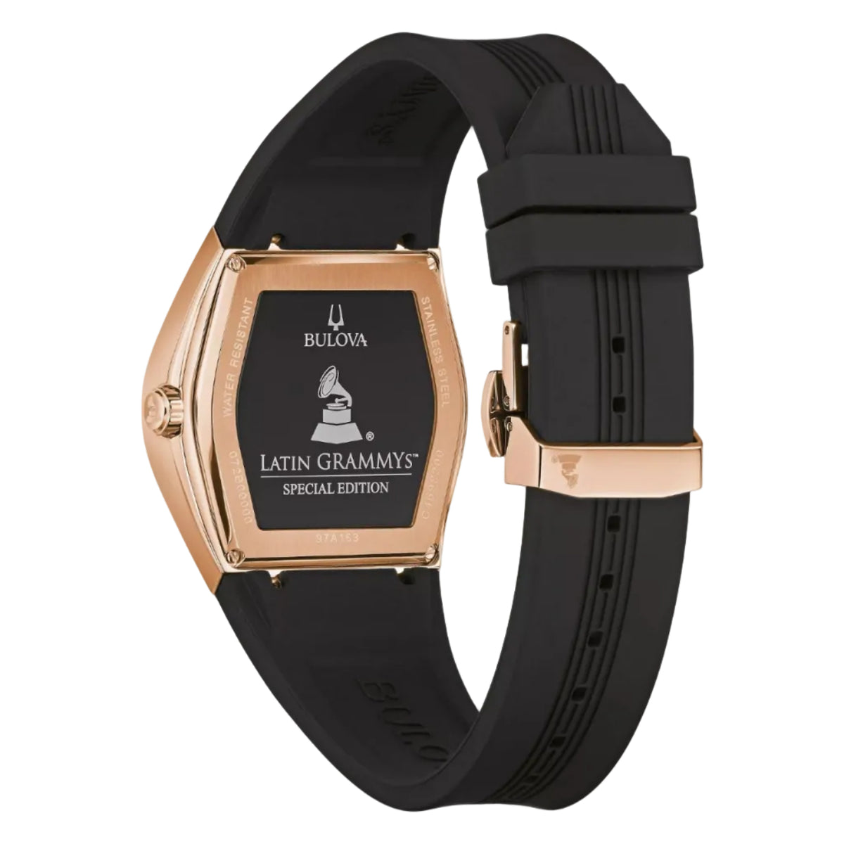 Bulova Edición Latin Grammy PVD Negro/Rosa — Dama