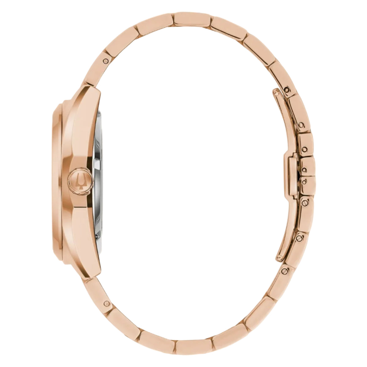 Bulova Surveyor Automático PVD Rosa, Carátula Púrpura — Caballero
