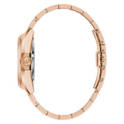 Bulova Surveyor Automático PVD Rosa, Carátula Púrpura — Caballero