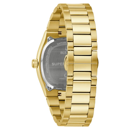 Bulova Super Seville PVD Dorado, Carátula Verde — Caballero