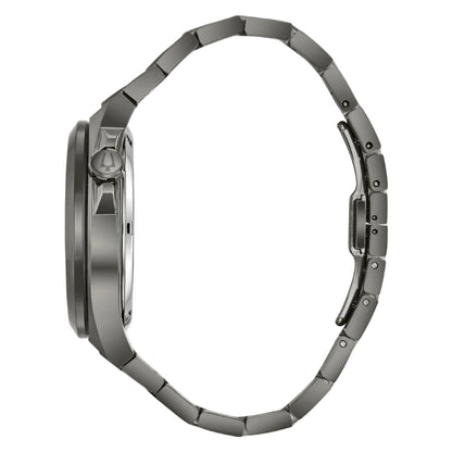 Bulova Máquina Esqueletada Negra, PVD Gris — Caballero