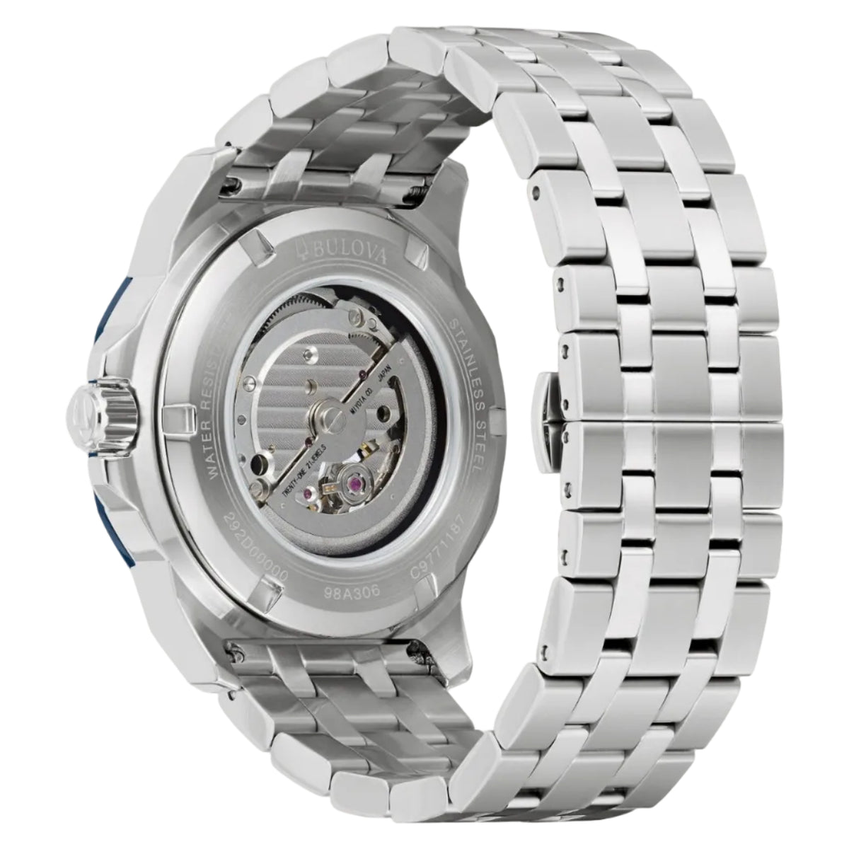 Bulova Marine Star Azul Guilloche, Automático — Caballero
