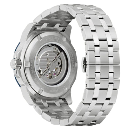 Bulova Marine Star Azul Guilloche, Automático — Caballero