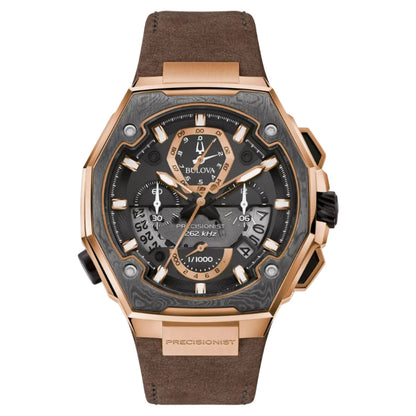 Bulova Precisionist Edición 10mo Aniversario, PVD Rosa — Dama