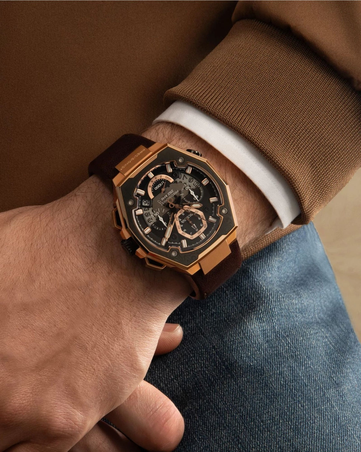 Bulova Precisionist Edición 10mo Aniversario, PVD Rosa — Dama