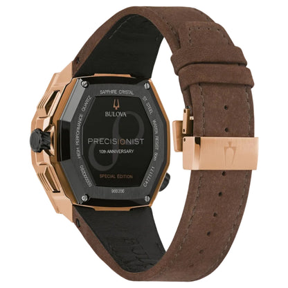 Bulova Precisionist Edición 10mo Aniversario, PVD Rosa — Dama
