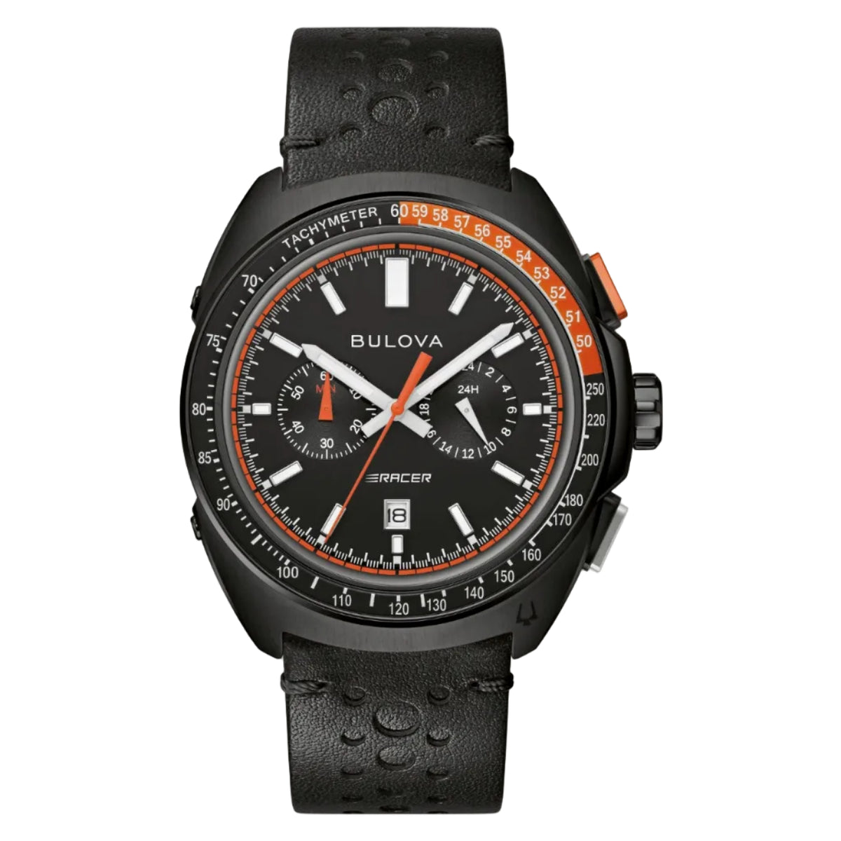 Bulova Racer PVD Negro, Cronógrafo — Caballero