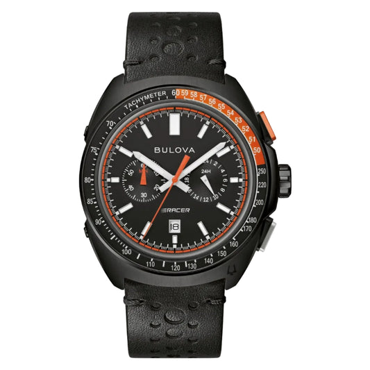 Bulova Racer PVD Negro, Cronógrafo — Caballero