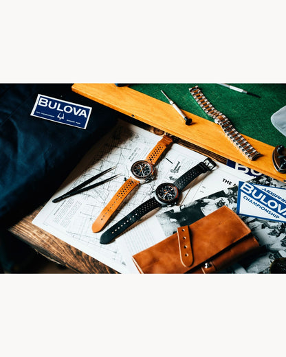 Bulova Racer PVD Negro, Cronógrafo — Caballero