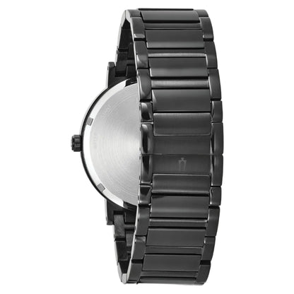 Bulova Modern PVD Negro, Diamantes — Caballero