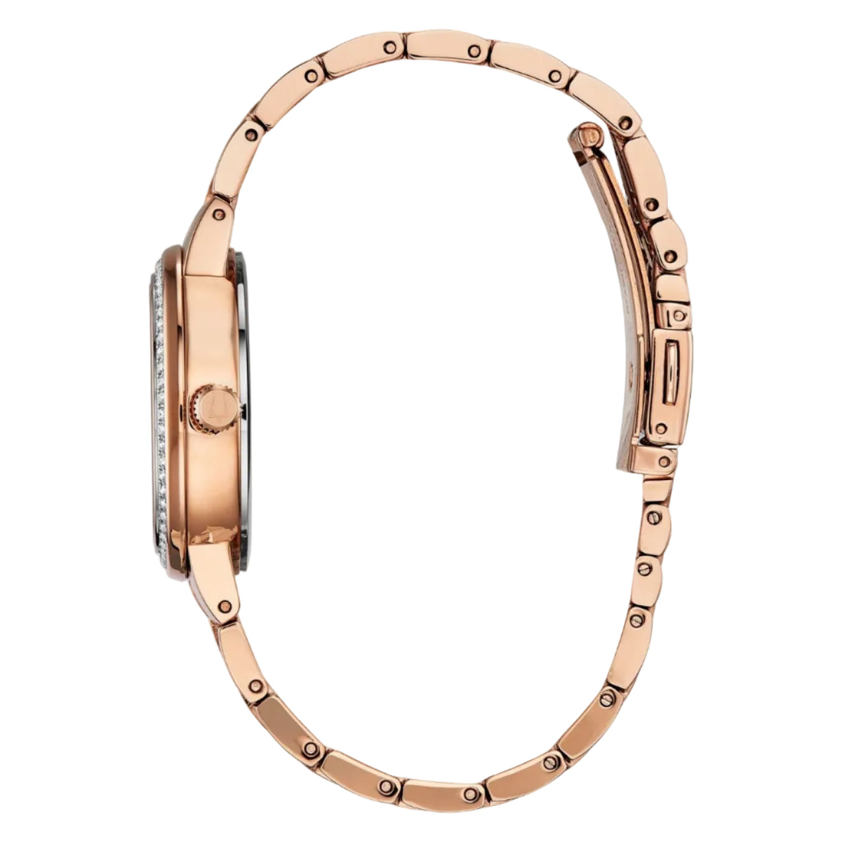 Bulova Phantom PVD Rosa, Cristales Montados a Mano — Dama