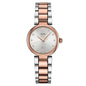 Mido Baroncelli Donna PVD Rosa, Carátula Plata con Diamantes — Dama