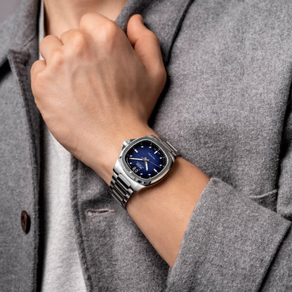 Mido Multifort TV Big Date Degradado Azul — Caballero