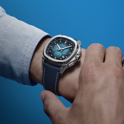 Mido Multifort TV Chronograph Degradado Azul — Caballero