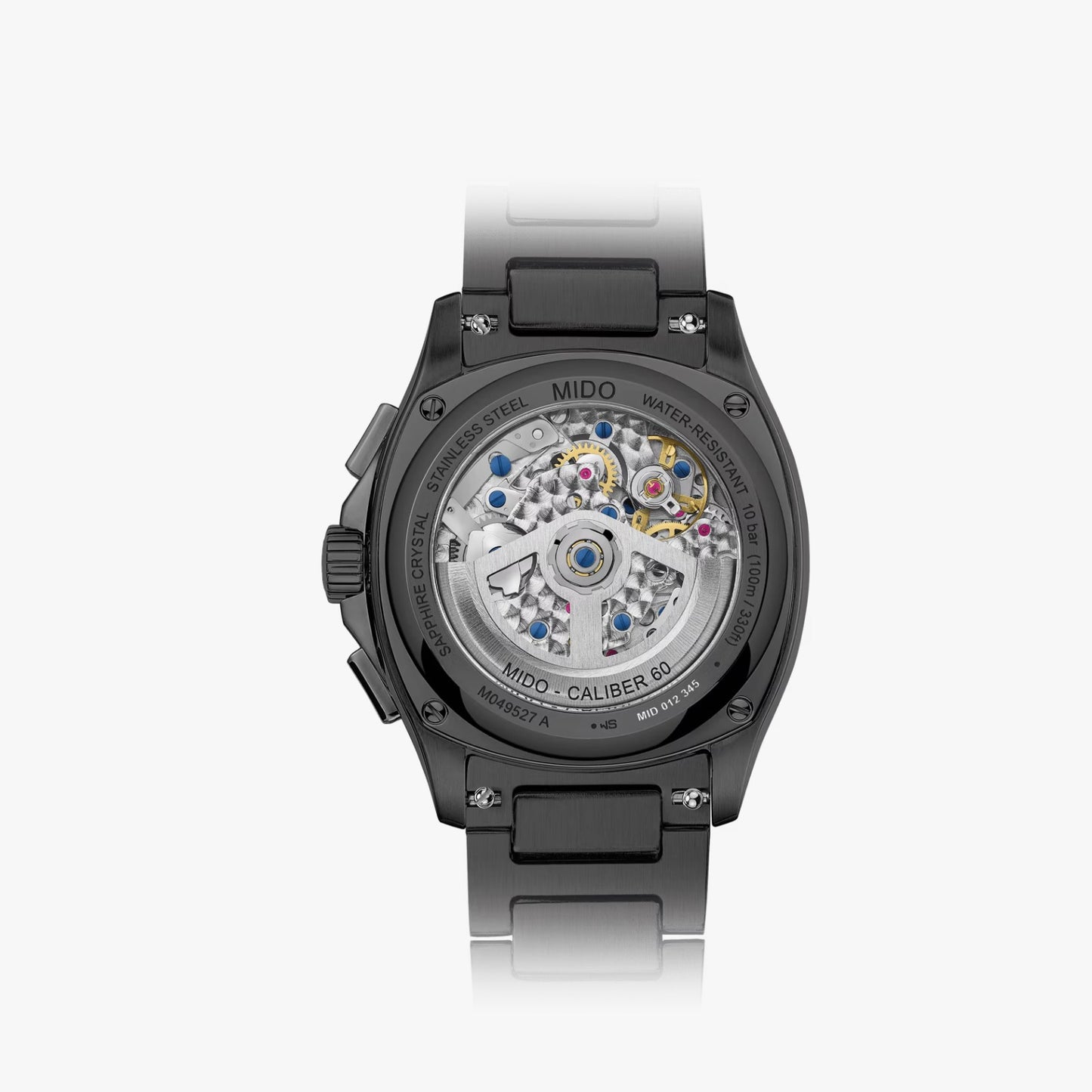 Mido Multifort TV Chronograph PVD Negro, Degradado Azul — Caballero