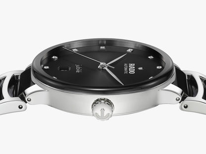 Rado Centrix Diamonds Carátula Negra — Caballero