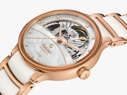 Rado Centrix Automatic Diamonds Open Heart PVD Rosa — Dama