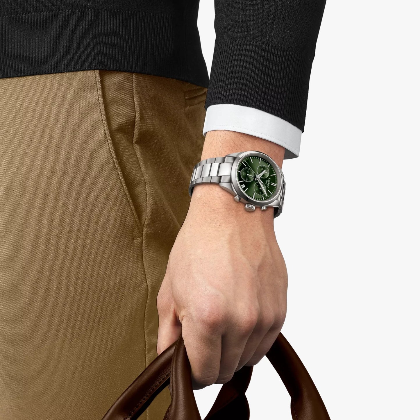 Tissot Chrono XL Classic, Carátula Verde — Caballero