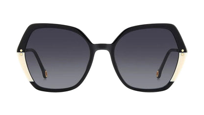 Carolina Herrera Lentes de Sol, Marco Negro/Blanco — Dama