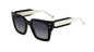 Carolina Herrera Lentes de Sol, Marco Negro/Blanco — Dama