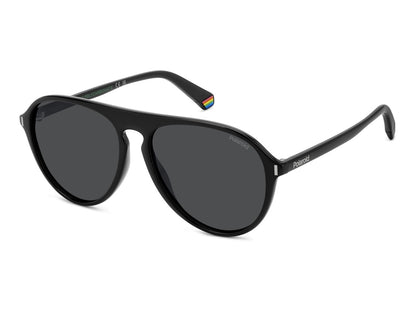 Polaroid Lentes de Sol, Marco Negro, Polarizados — Caballero