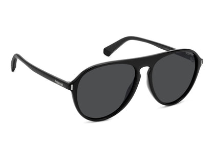 Polaroid Lentes de Sol, Marco Negro, Polarizados — Caballero