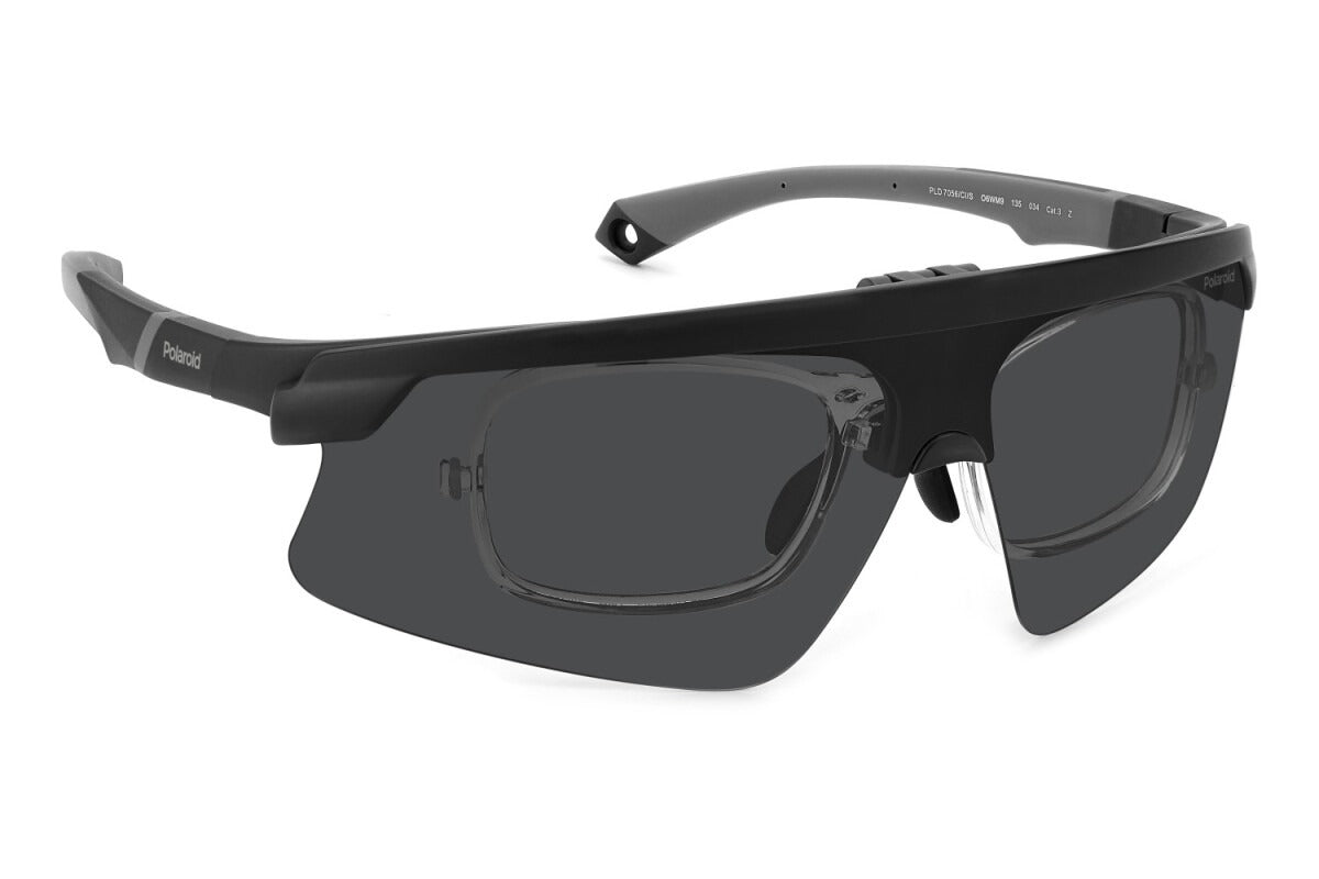 Polaroid Lentes de Sol, Marco Negro/Gris — Caballero