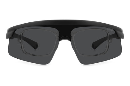 Polaroid Lentes de Sol, Marco Negro/Gris — Caballero