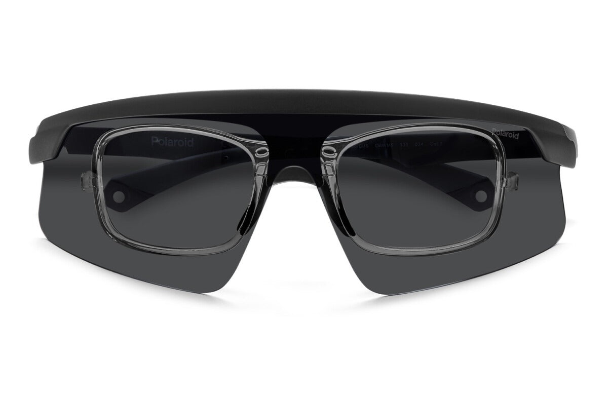 Polaroid Lentes de Sol, Marco Negro/Gris — Caballero