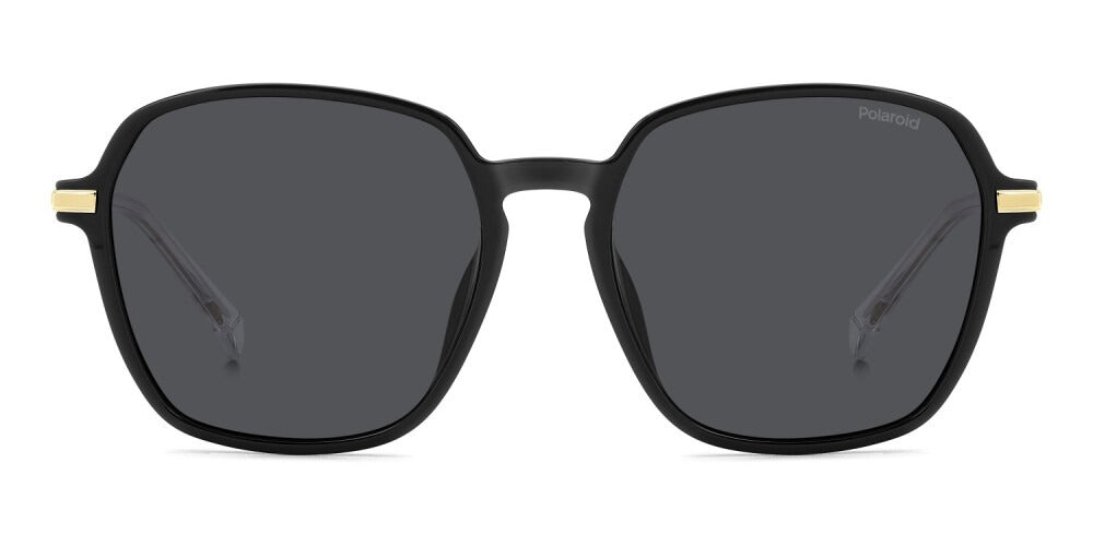 Polaroid Lentes de Sol, Marco Negro, Polarizados — Caballero