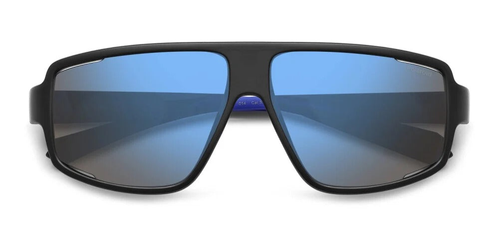 Polaroid Lentes de Sol, Marco Negro/Azul, Espejo Azul — Caballero