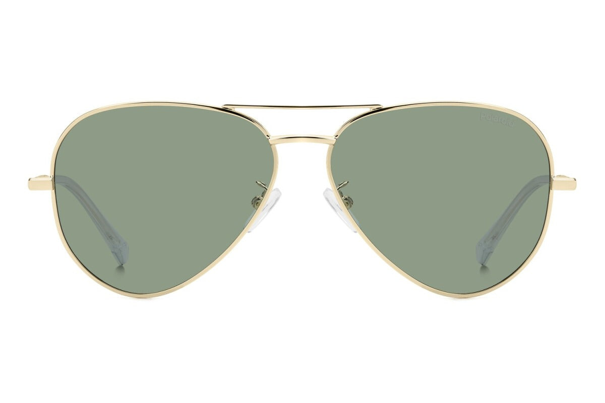Polaroid Lentes de Sol, Marco Dorado, Polarizados — Caballero