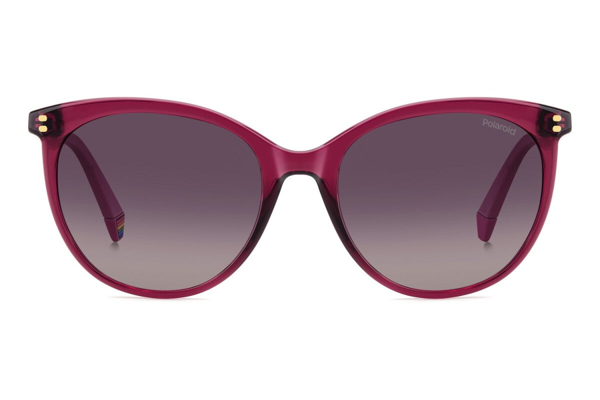 Polaroid Lentes de Sol, Marco Rosa Fuerte — Dama
