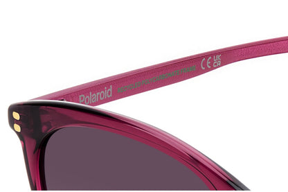 Polaroid Lentes de Sol, Marco Rosa Fuerte — Dama