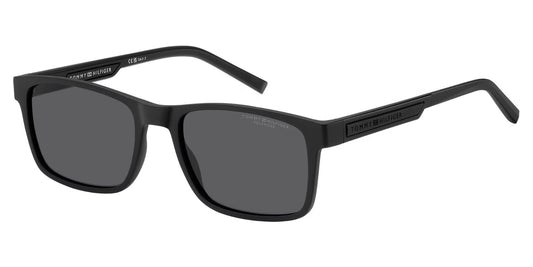Tommy Hilfiger Lentes de Sol, Marco Negro, Polarizados — Caballero