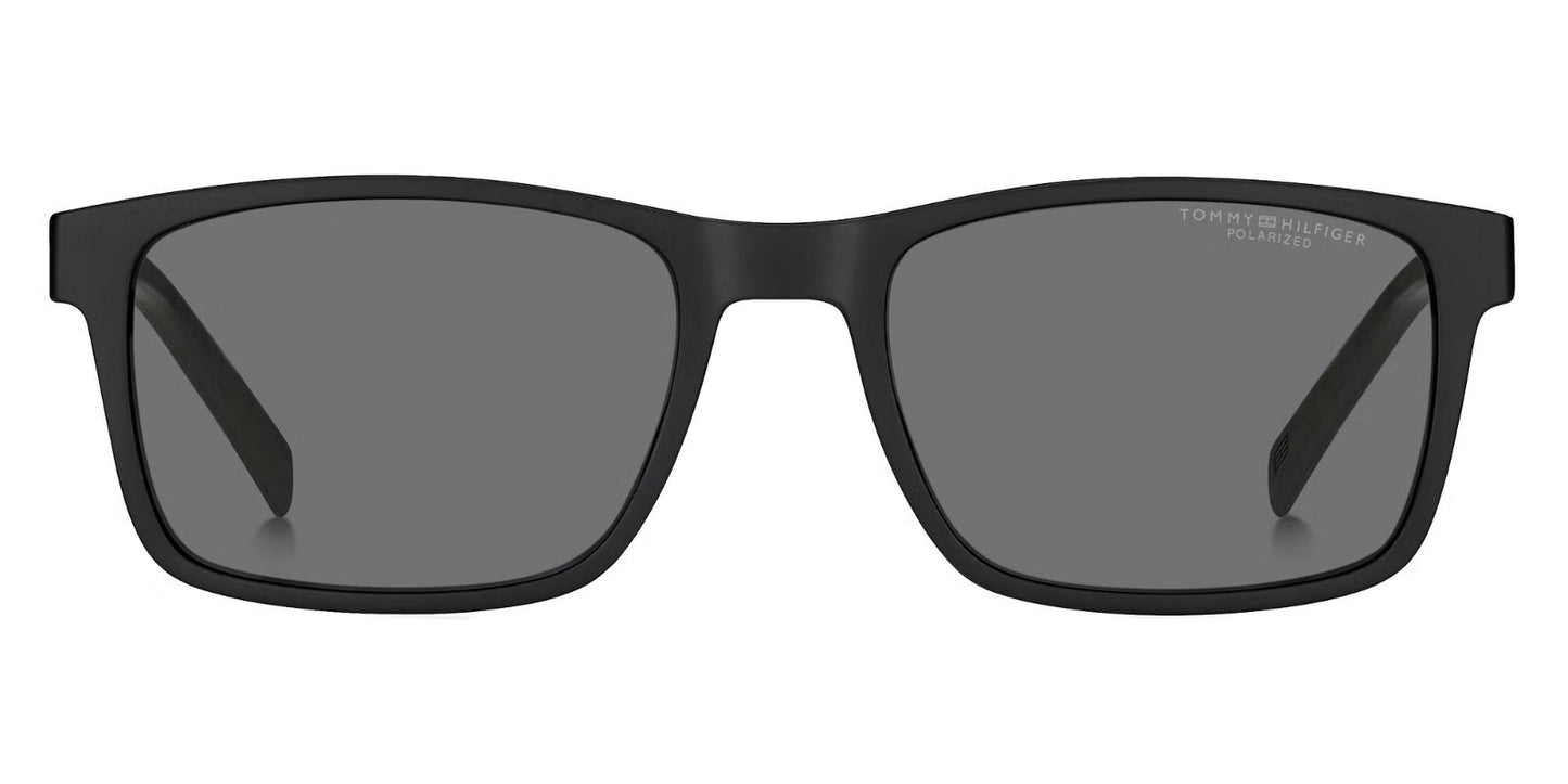 Tommy Hilfiger Lentes de Sol, Marco Negro, Polarizados — Caballero