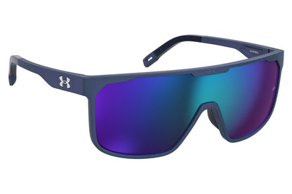 Under Armour Lentes de Sol, Marco Negro, Espejo Verde — Caballero
