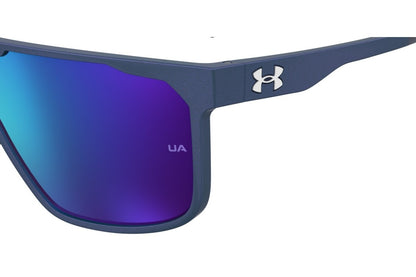 Under Armour Lentes de Sol, Marco Negro, Espejo Verde — Caballero