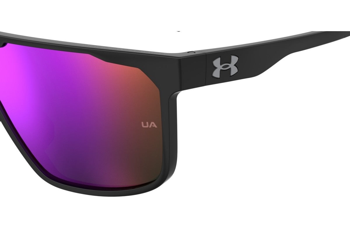 Under Armour Lentes de Sol, Marco Negro, Espejo Rosa — Caballero
