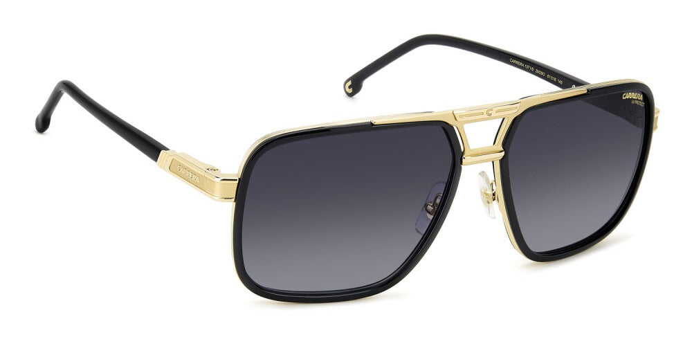 Carrera Lentes de Sol, Marco Negro con Dorado — Caballero