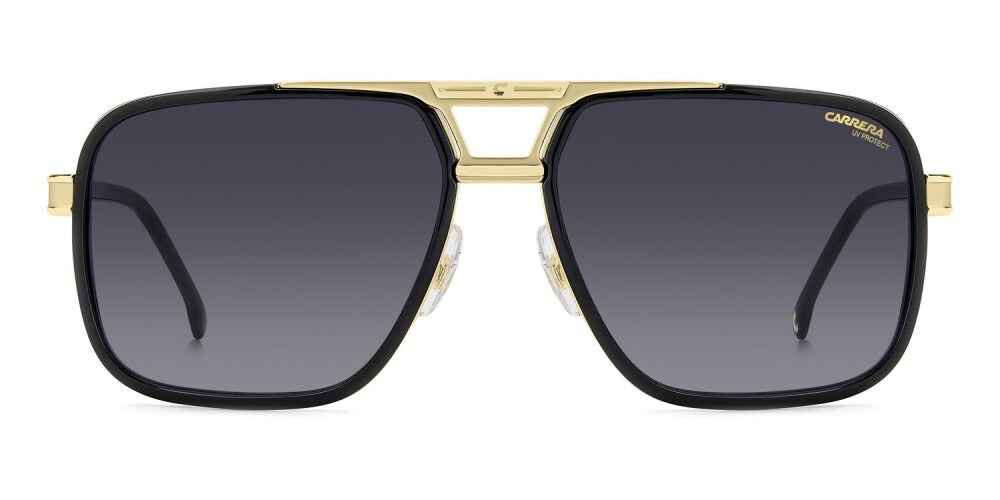 Carrera Lentes de Sol, Marco Negro con Dorado — Caballero