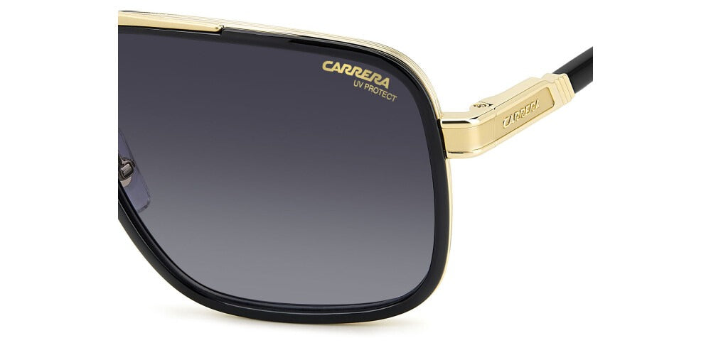 Carrera Lentes de Sol, Marco Negro con Dorado — Caballero